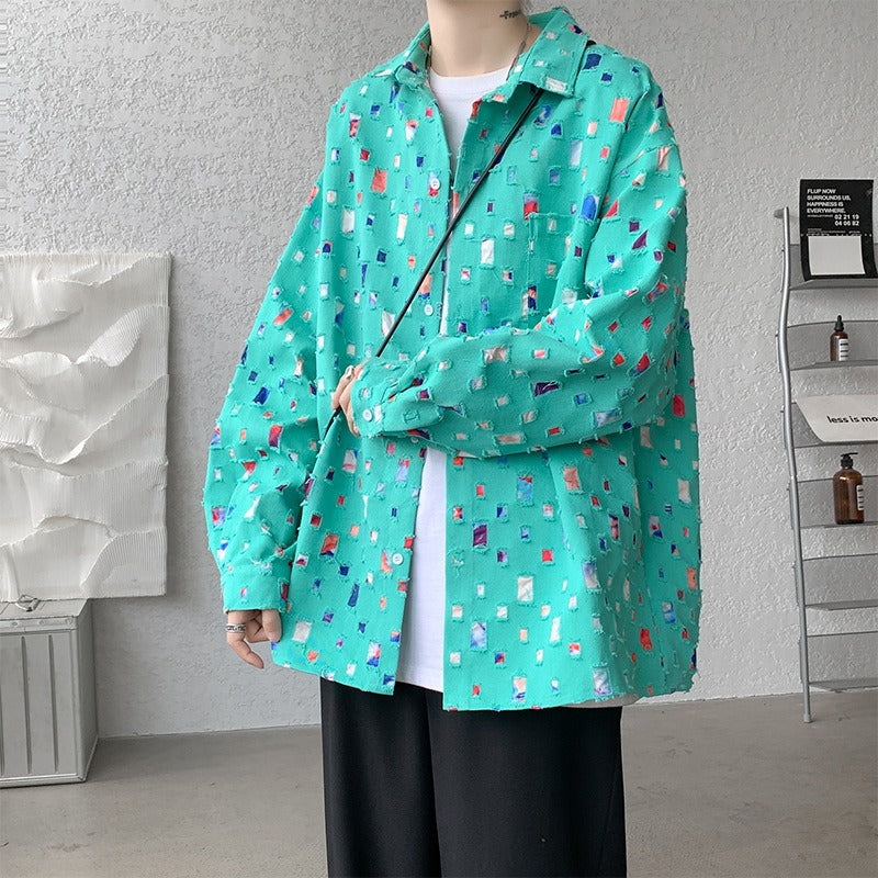 MOSAIC HEAVY BUTTONED JACKET