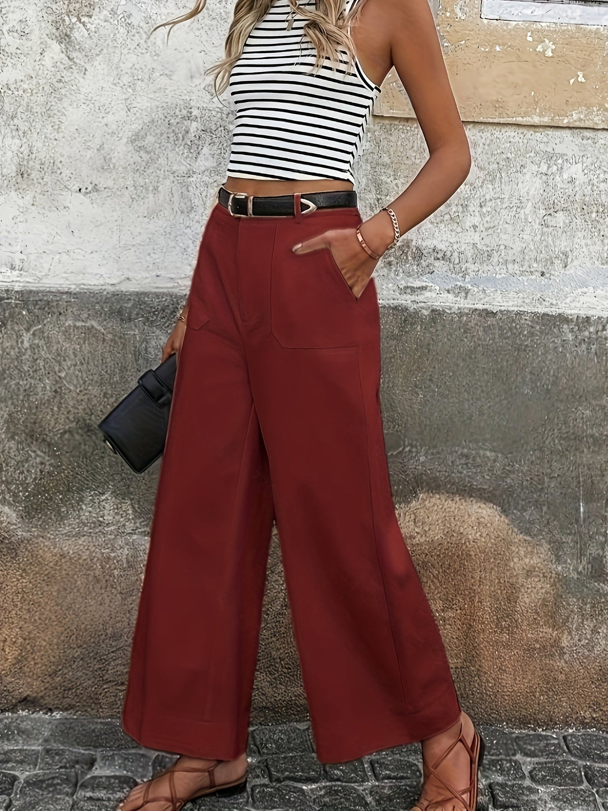 Mara High-Waisted Relaxed Trousers