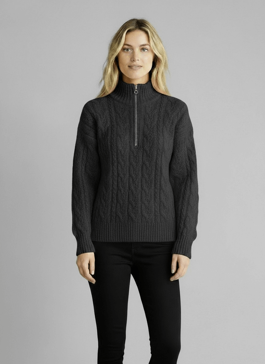 Amy Sweater with Zipper