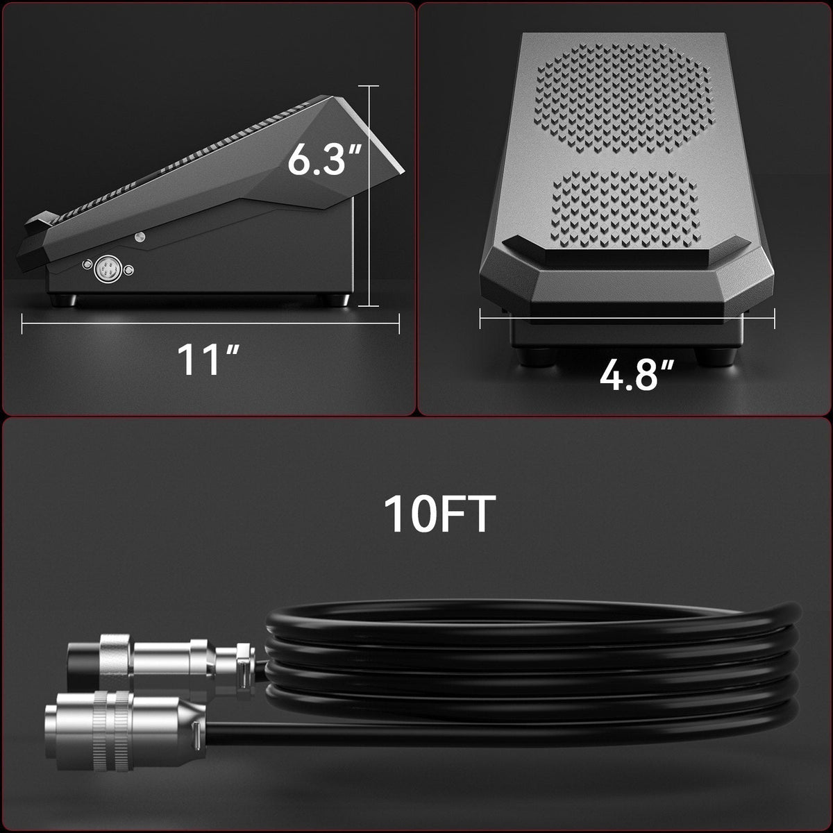 10 Ft Cable Remote Amp Control TIG Welder Foot Pedal