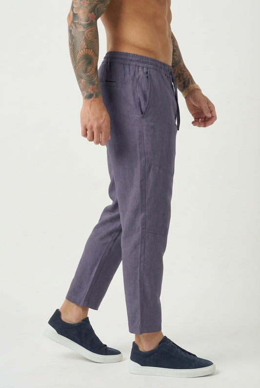 Kyoto Linen Cropped Pants